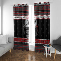Vikings Christmas Window Curtain Fa La La La Fus Ro Dah - Wonder Print Shop