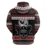 Vikings Christmas Zip Hoodie Fa La La La Fus Ro Dah - Wonder Print Shop