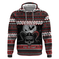 Vikings Christmas Zip Hoodie Fa La La La Fus Ro Dah - Wonder Print Shop