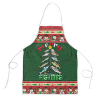 Fishing Christmas Apron Merry Fishmas - Wonder Print Shop