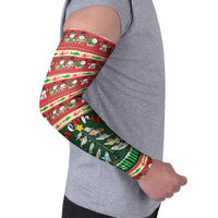 Fishing Christmas Arm Sleeves Merry Fishmas - Wonder Print Shop