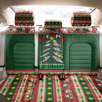 Fishing Christmas Back Car Seat Cover Merry Fishmas - Wonder Print Shop