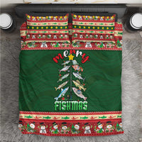 Fishing Christmas Bedding Set Merry Fishmas - Wonder Print Shop