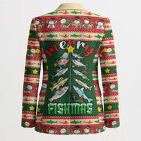 Fishing Christmas Blazer Merry Fishmas - Wonder Print Shop