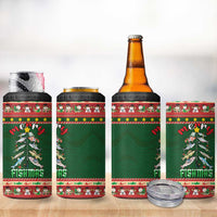 Fishing Christmas 4 in 1 Can Cooler Tumbler Merry Fishmas - Wonder Print Shop