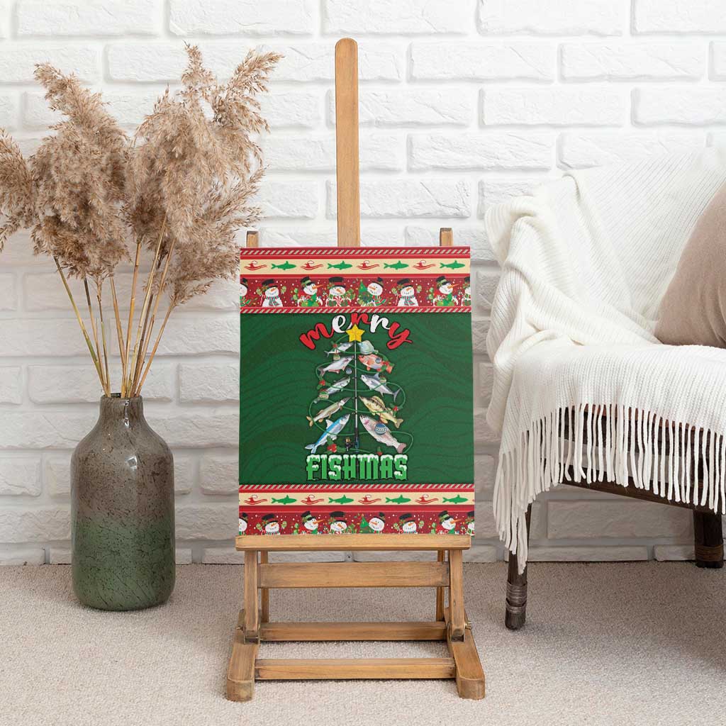 Fishing Christmas Canvas Wall Art Merry Fishmas - Wonder Print Shop