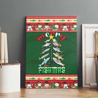 Fishing Christmas Canvas Wall Art Merry Fishmas - Wonder Print Shop