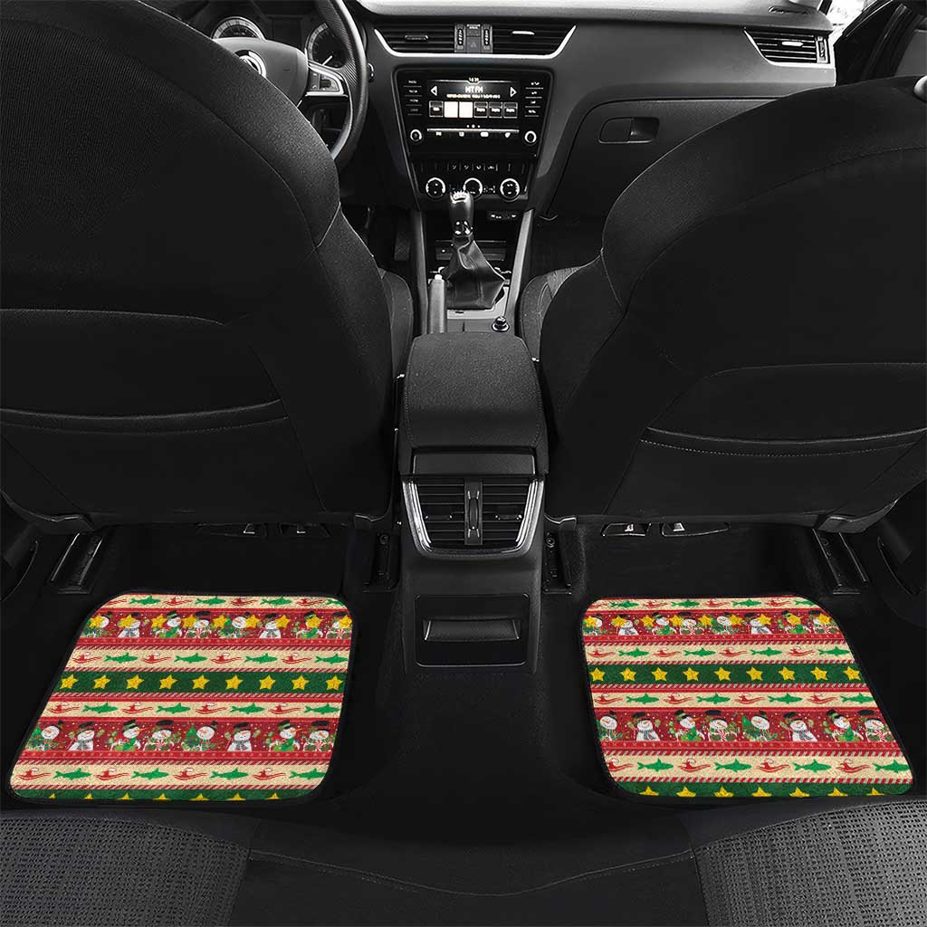 Fishing Christmas Car Mats Merry Fishmas - Wonder Print Shop