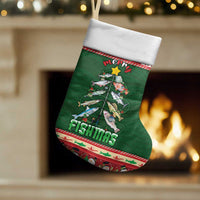 Fishing Christmas Stocking Merry Fishmas - Wonder Print Shop