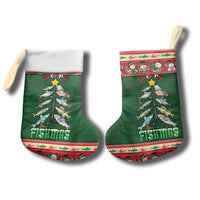 Fishing Christmas Stocking Merry Fishmas - Wonder Print Shop
