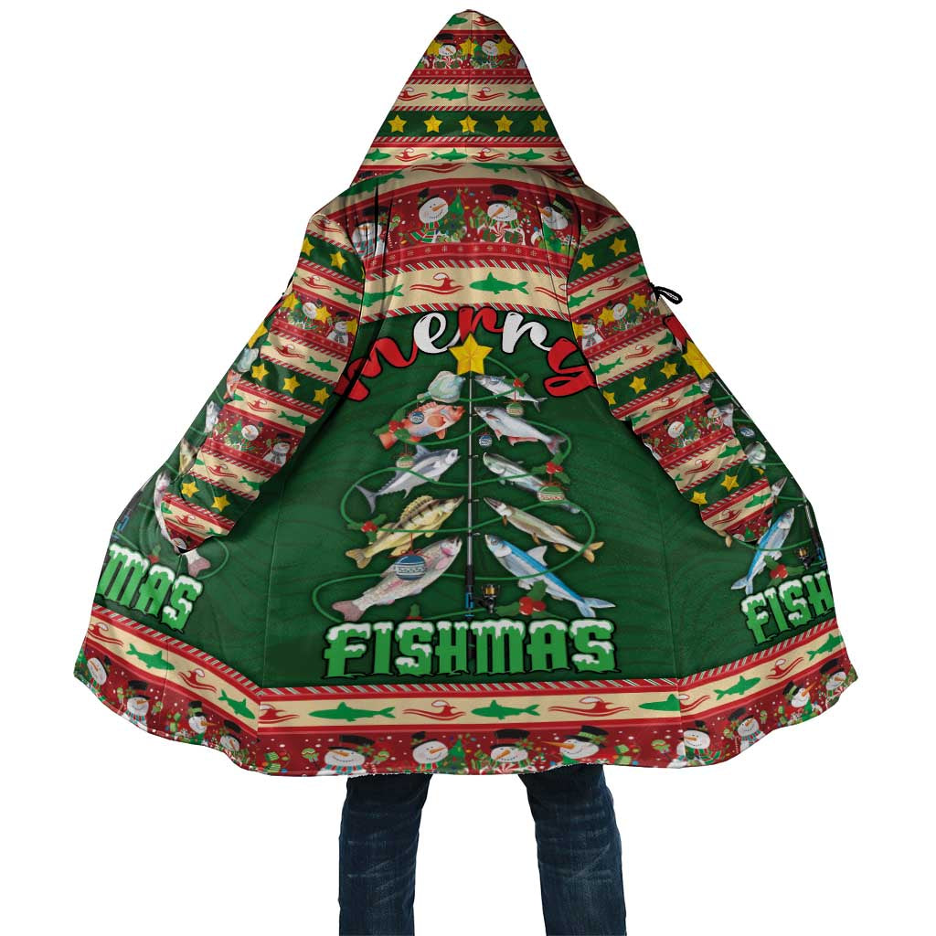 Fishing Christmas Cloak Merry Fishmas - Wonder Print Shop