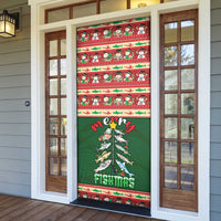 Fishing Christmas Door Cover Merry Fishmas - Wonder Print Shop