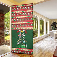 Fishing Christmas Door Cover Merry Fishmas - Wonder Print Shop