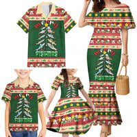 Fishing Christmas Family Matching Mermaid Dress and Hawaiian Shirt Merry Fishmas - Wonder Print Shop