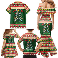 Fishing Christmas Family Matching Mermaid Dress and Hawaiian Shirt Merry Fishmas - Wonder Print Shop