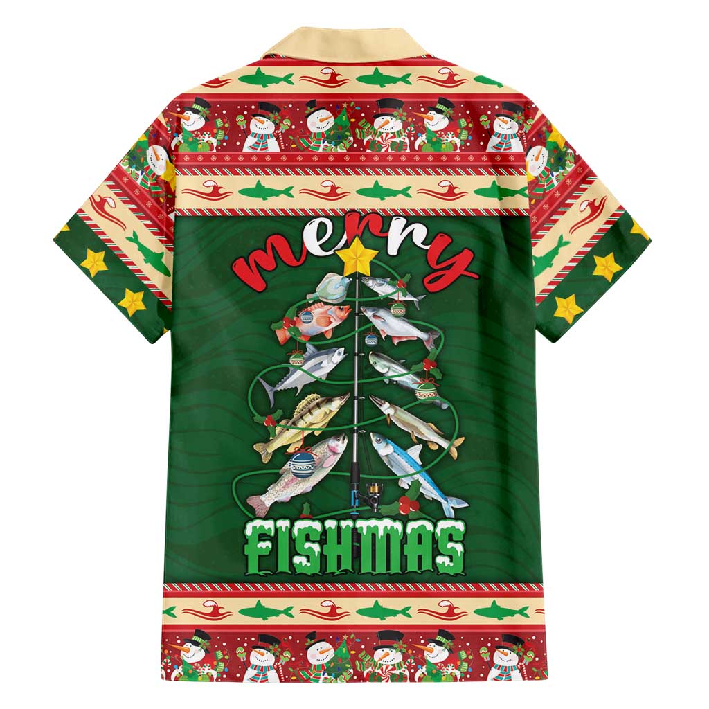 Fishing Christmas Family Matching Mermaid Dress and Hawaiian Shirt Merry Fishmas - Wonder Print Shop