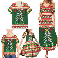 Fishing Christmas Family Matching Summer Maxi Dress and Hawaiian Shirt Merry Fishmas - Wonder Print Shop
