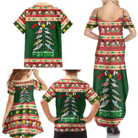 Fishing Christmas Family Matching Summer Maxi Dress and Hawaiian Shirt Merry Fishmas - Wonder Print Shop