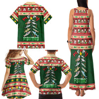 Fishing Christmas Family Matching Tank Maxi Dress and Hawaiian Shirt Merry Fishmas - Wonder Print Shop