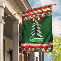 Fishing Christmas Garden Flag Merry Fishmas - Wonder Print Shop