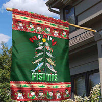 Fishing Christmas Garden Flag Merry Fishmas - Wonder Print Shop