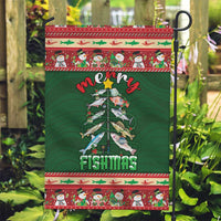 Fishing Christmas Garden Flag Merry Fishmas - Wonder Print Shop