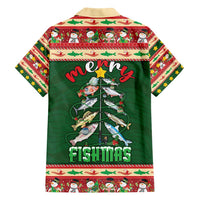 Fishing Christmas Hawaiian Shirt Merry Fishmas - Wonder Print Shop
