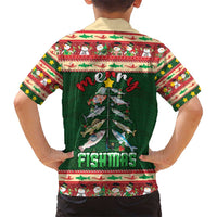 Fishing Christmas Hawaiian Shirt Merry Fishmas - Wonder Print Shop