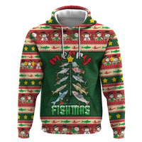 Fishing Christmas Hoodie Merry Fishmas - Wonder Print Shop