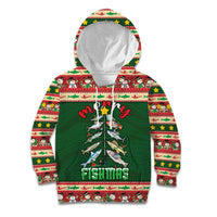 Fishing Christmas Kid Hoodie Merry Fishmas - Wonder Print Shop
