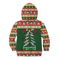 Fishing Christmas Kid Hoodie Merry Fishmas - Wonder Print Shop