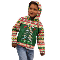 Fishing Christmas Kid Hoodie Merry Fishmas - Wonder Print Shop