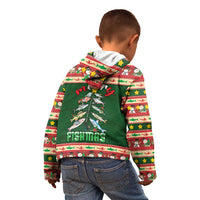 Fishing Christmas Kid Hoodie Merry Fishmas - Wonder Print Shop