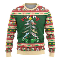 Fishing Christmas Ugly Christmas Sweater Merry Fishmas - Wonder Print Shop