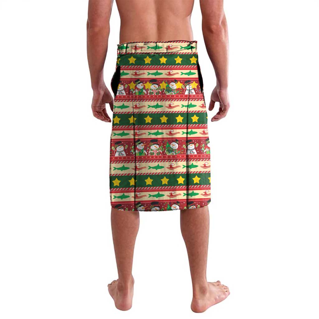 Fishing Christmas Lavalava Merry Fishmas - Wonder Print Shop