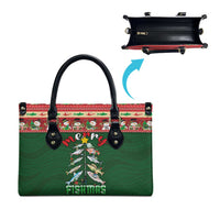 Fishing Christmas Leather Bag Merry Fishmas - Wonder Print Shop