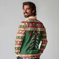 Fishing Christmas Long Sleeve Polo Shirt Merry Fishmas - Wonder Print Shop