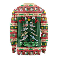Fishing Christmas Long Sleeve Shirt Merry Fishmas - Wonder Print Shop