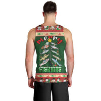 Fishing Christmas Men Tank Top Merry Fishmas - Wonder Print Shop