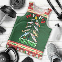 Fishing Christmas Men Tank Top Merry Fishmas - Wonder Print Shop