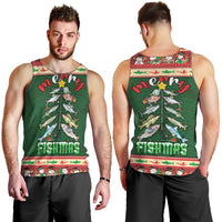 Fishing Christmas Men Tank Top Merry Fishmas - Wonder Print Shop