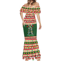 Fishing Christmas Mermaid Dress Merry Fishmas - Wonder Print Shop