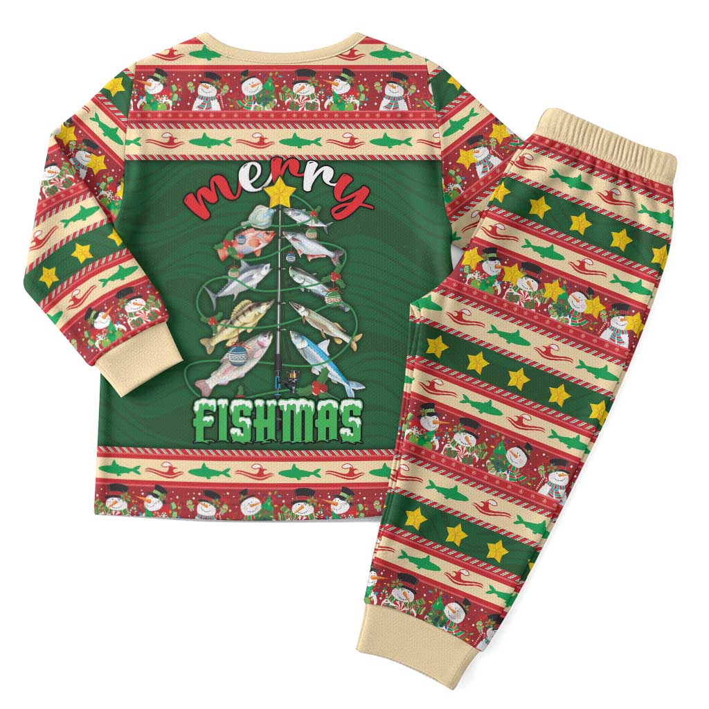 Fishing Christmas Pajama Set Merry Fishmas - Wonder Print Shop