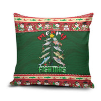 Fishing Christmas Pillow Cover Merry Fishmas - Wonder Print Shop