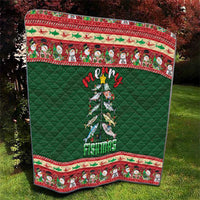 Fishing Christmas Quilt Merry Fishmas - Wonder Print Shop