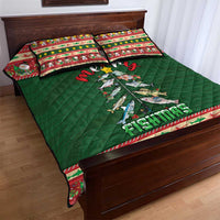 Fishing Christmas Quilt Bed Set Merry Fishmas - Wonder Print Shop