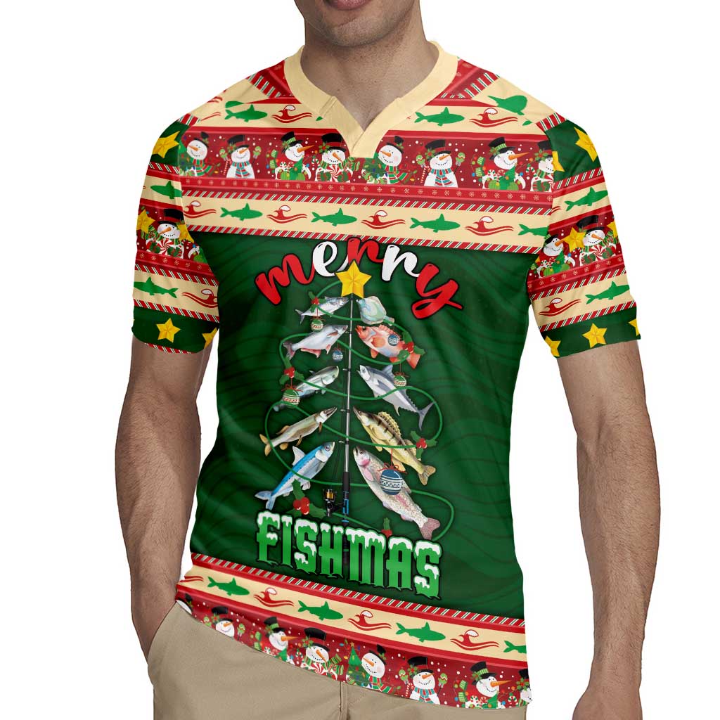 Fishing Christmas Rugby Jersey Merry Fishmas - Wonder Print Shop