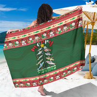 Fishing Christmas Sarong Merry Fishmas - Wonder Print Shop