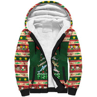 Fishing Christmas Sherpa Hoodie Merry Fishmas - Wonder Print Shop