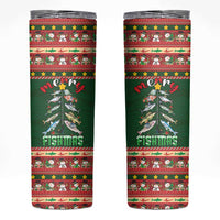 Fishing Christmas Skinny Tumbler Merry Fishmas - Wonder Print Shop